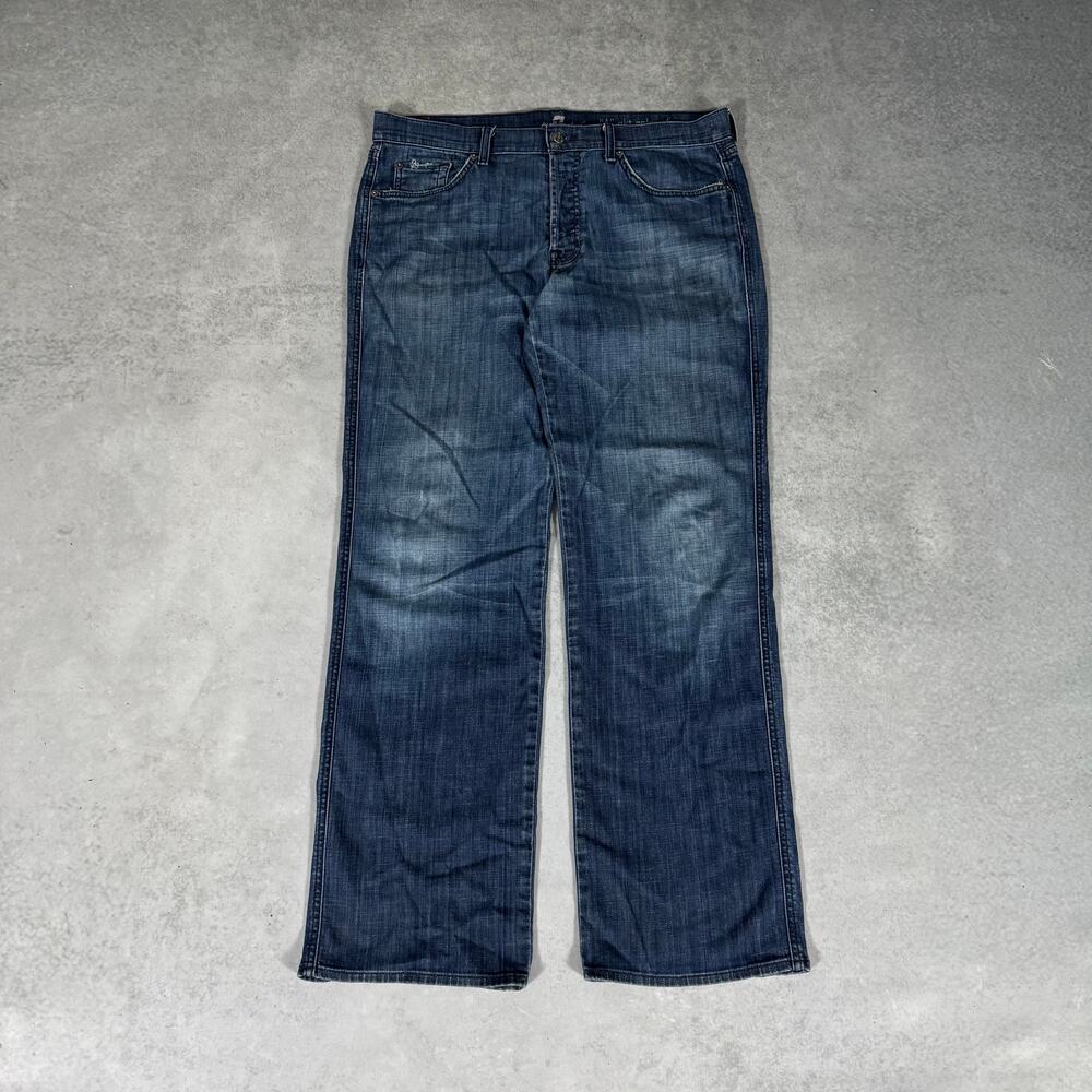 7 For All Mankind Relaxed Jeans Blue - Size: 36x33